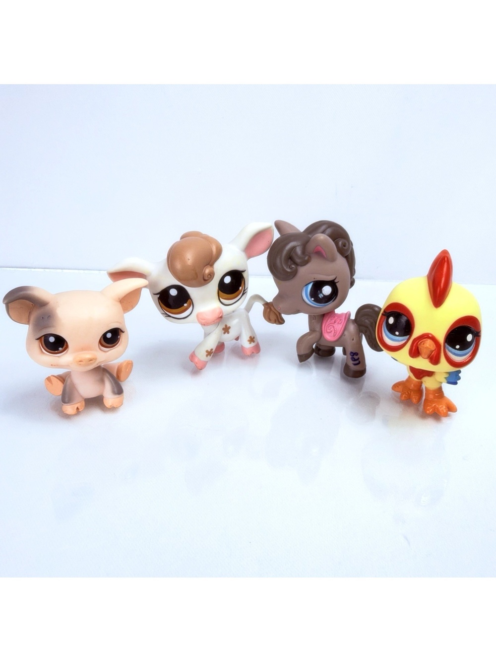 Littlest Pet Shop LPS Farm Lot Rooster 58 Horse 1776 Cow 476 Pig 259